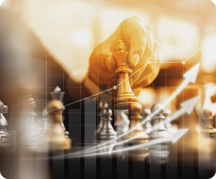person-holding-golden-chess-pieces-run-game-conceptual-image-businessman-playing-chessboard-compared-managing-business-risk-chart-graphics